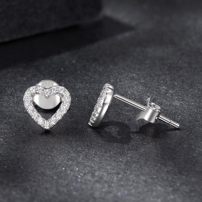 925 Sterling Silver Moissanite 0.10 Carat Earrings for Women  DestGlow