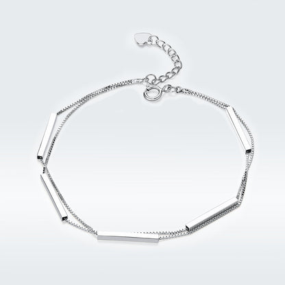 925 Sterling Silver Bracelet 20cm for Women  DestGlow