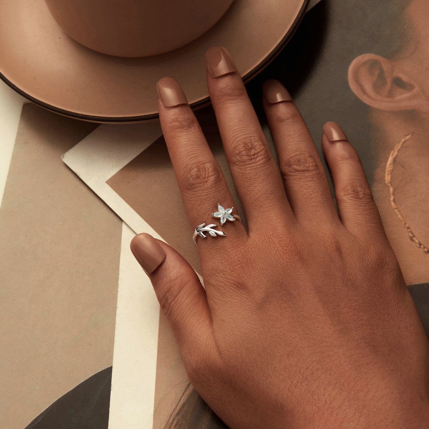 925 Sterling Silver &amp; Opal Ring for Women  DestGlow