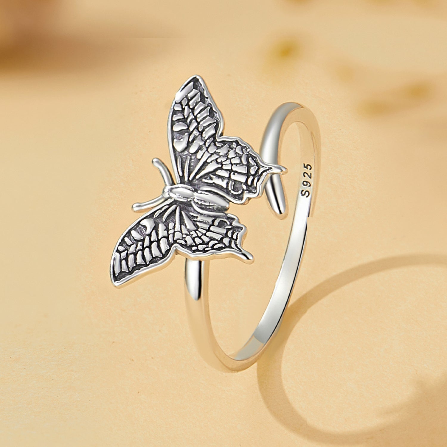 925 Sterling Silver Oxidized Silver 1.4mm Width Rings for Women  DestGlow