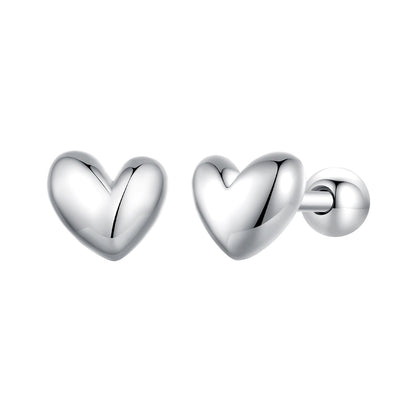 925 Sterling Silver Plated Platinum 5mm Earrings for Women  DestGlow
