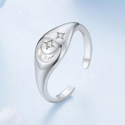 925 Sterling Silver Pavé White Gold Plated CZ Rings - Width 0.2-0.8cm  DestGlow