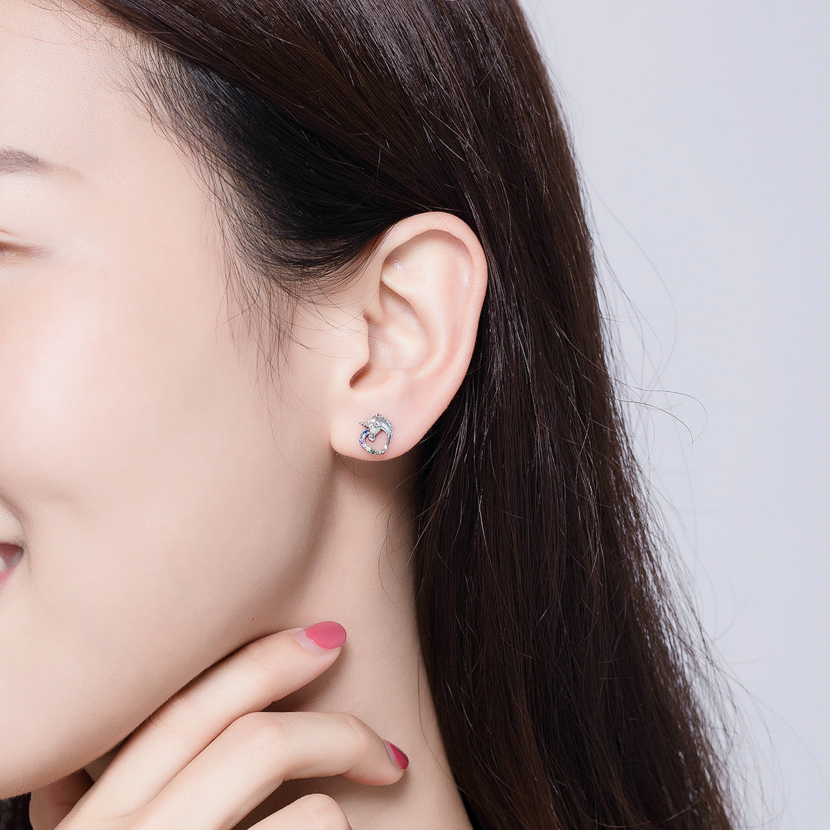 925 Sterling Silver Earrings with Oxidized Finish and Pavé Setting  DestGlow