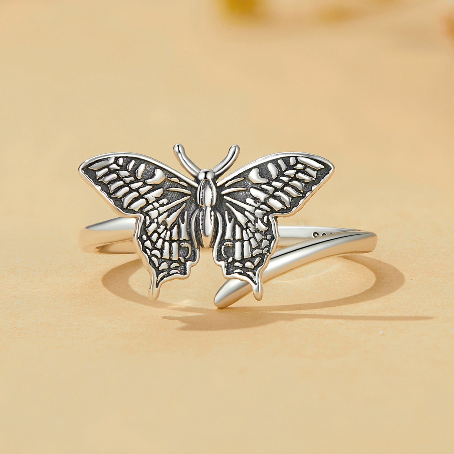 925 Sterling Silver Oxidized Silver 1.4mm Width Rings for Women  DestGlow