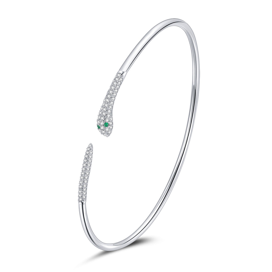 S925 Sterling Silver Bracelet with Pavé Setting CZ 6cm Diameter for Women  DestGlow