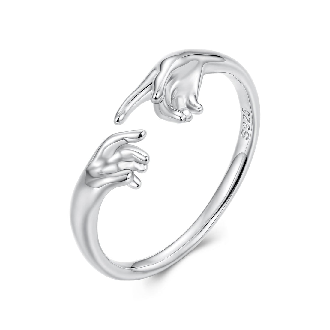 925 Sterling Silver Plated White Gold Ring for Women  DestGlow