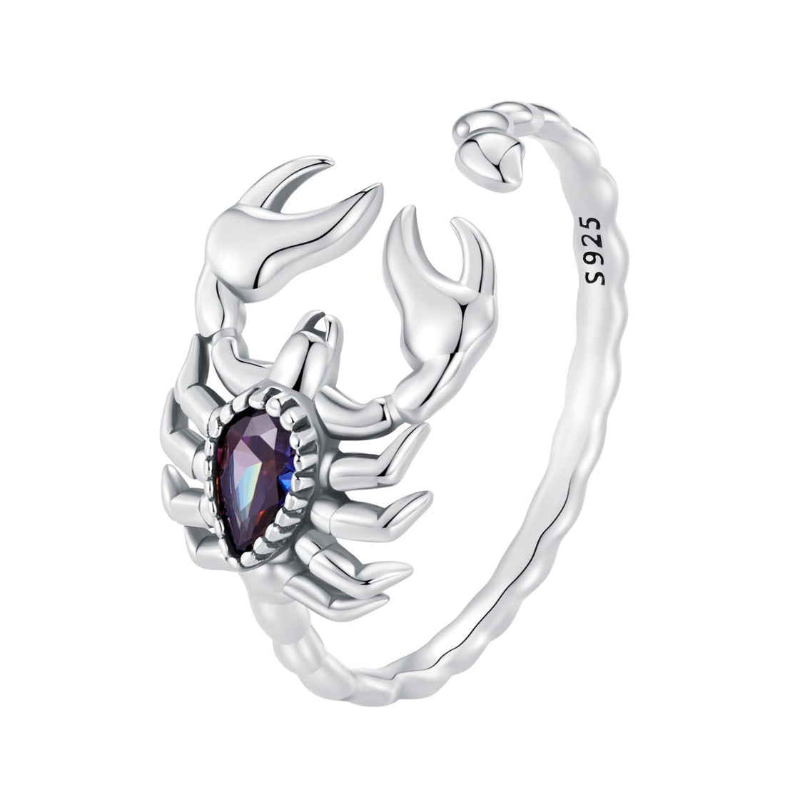 925 Sterling Silver Pavé CZ Oxidized Silver Ring 1.9mm Style E  DestGlow