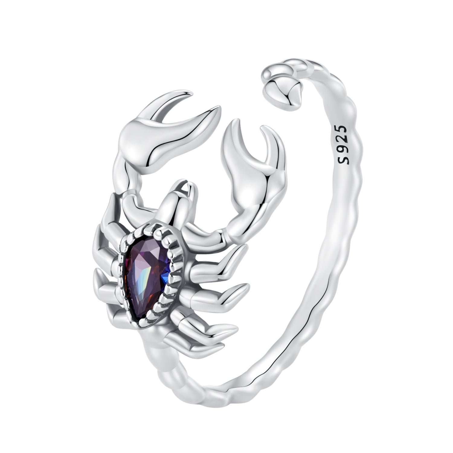 925 Sterling Silver Pavé CZ Oxidized Silver Ring 1.9mm Style E  DestGlow