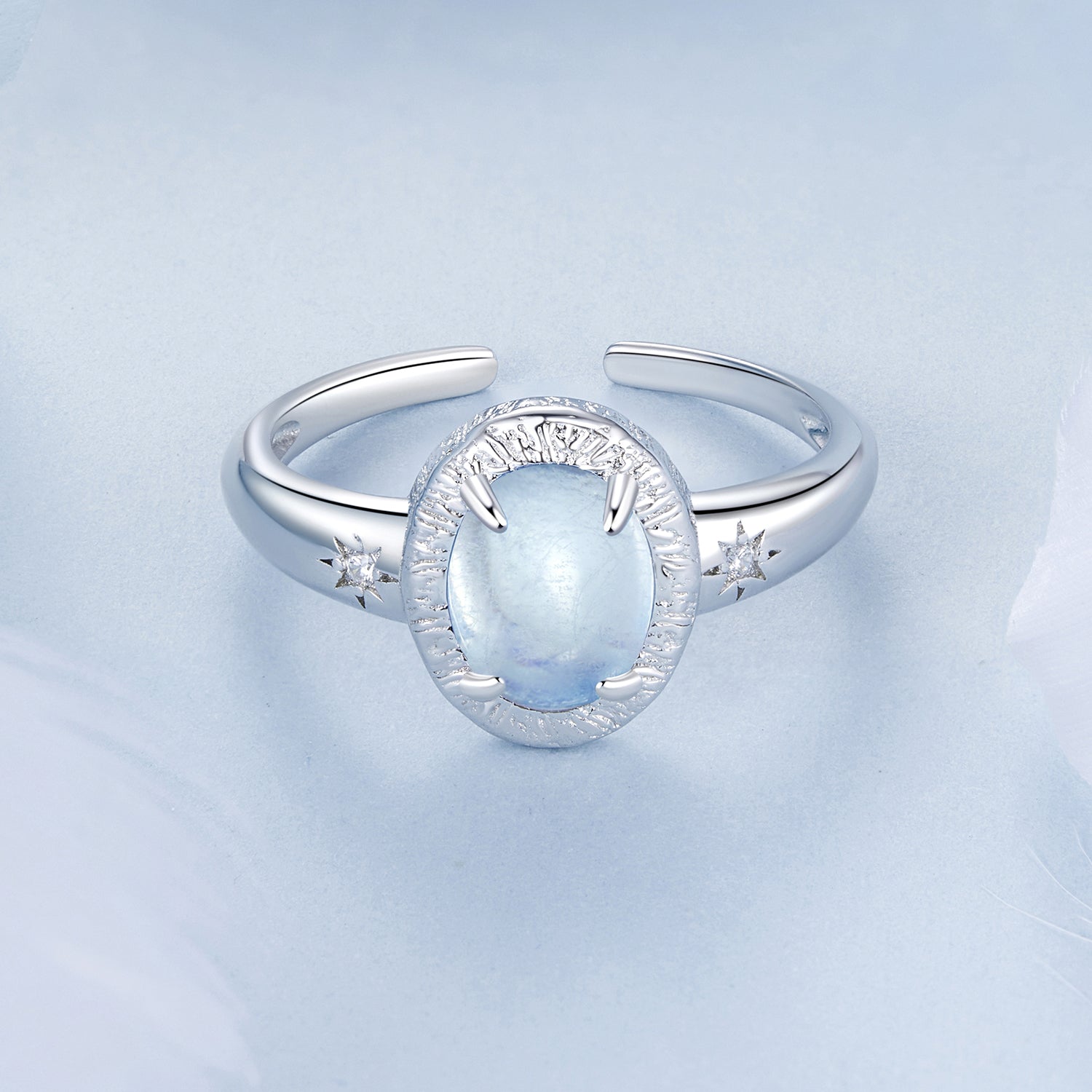 925 Sterling Silver Ring with Pavé Setting CZ, 0.2cm Width, White Gold Plated, Style E, Women  DestGlow