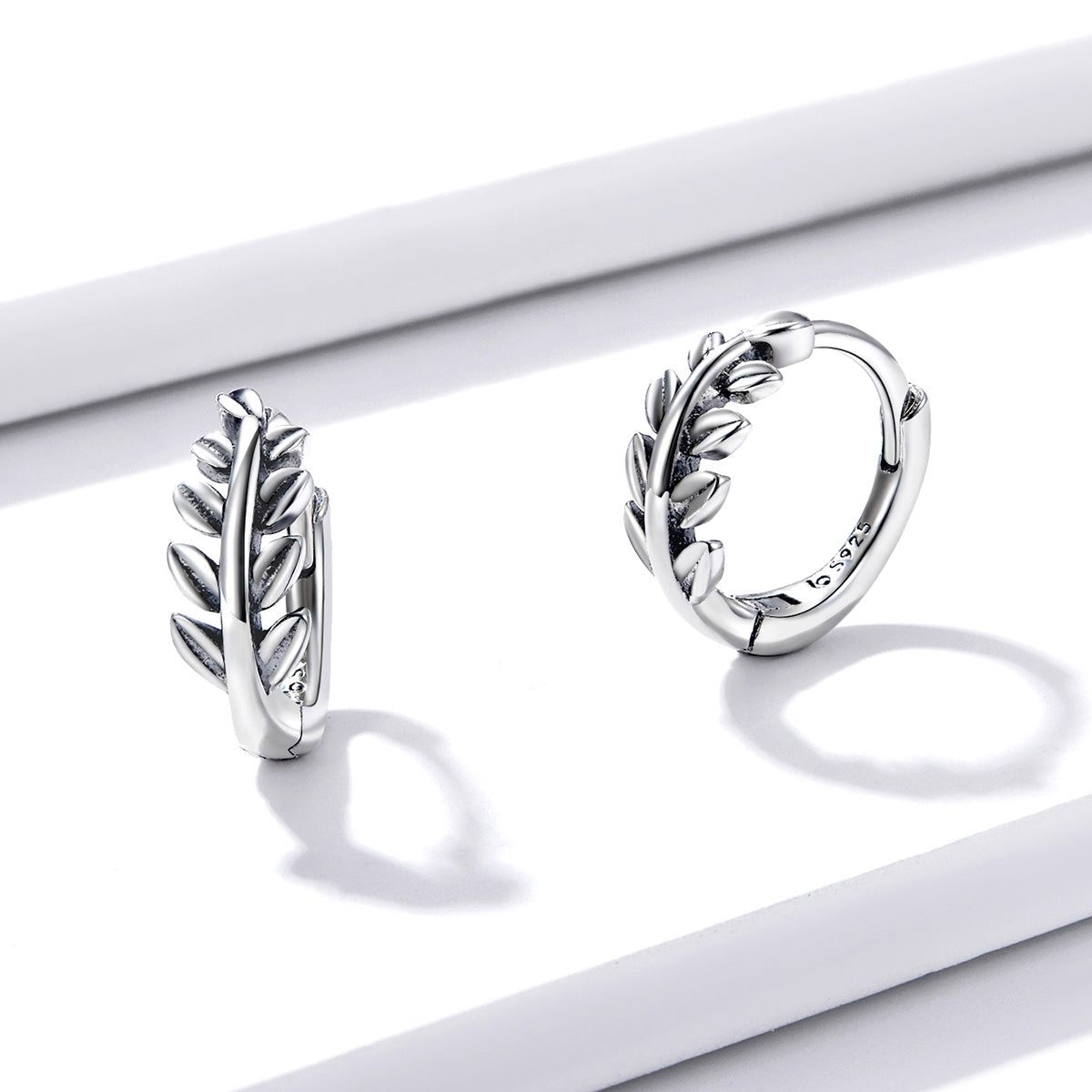 S925 Oxidized Silver Earrings 1.2*0.5cm for Women  DestGlow
