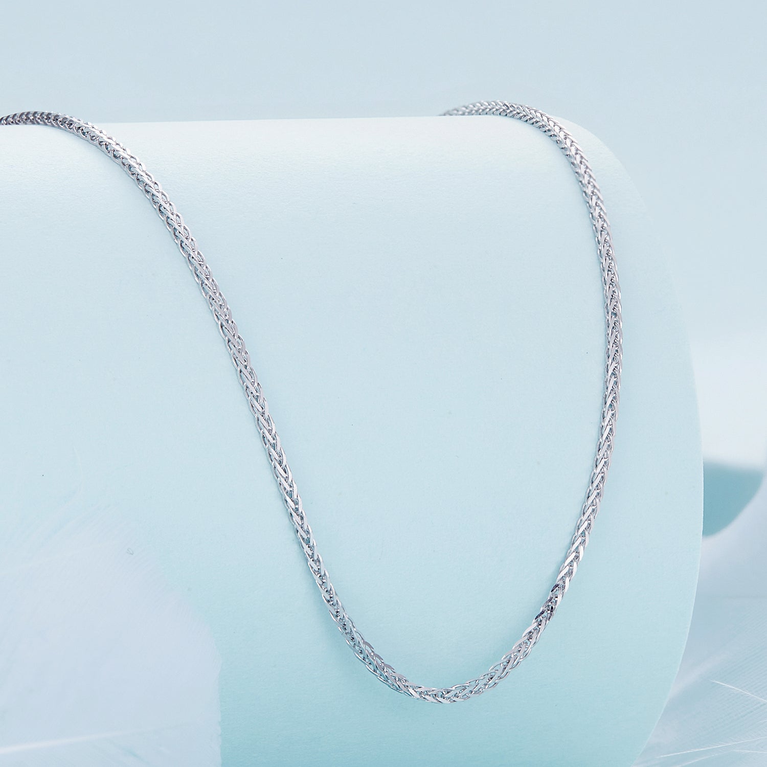 925 Sterling Silver Platinum Plated 45cm Chain Length Necklace for Women  DestGlow