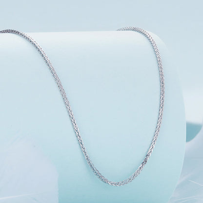 925 Sterling Silver Platinum Plated 45cm Chain Length Necklace for Women  DestGlow