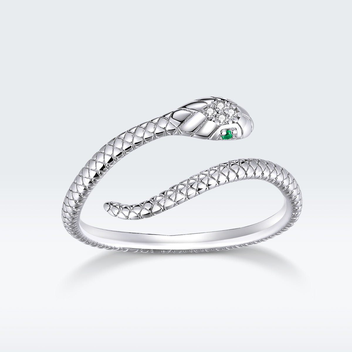 925 Sterling Silver CZ Plated Platinum Ring - Slim and Elegant Style by Bids.com