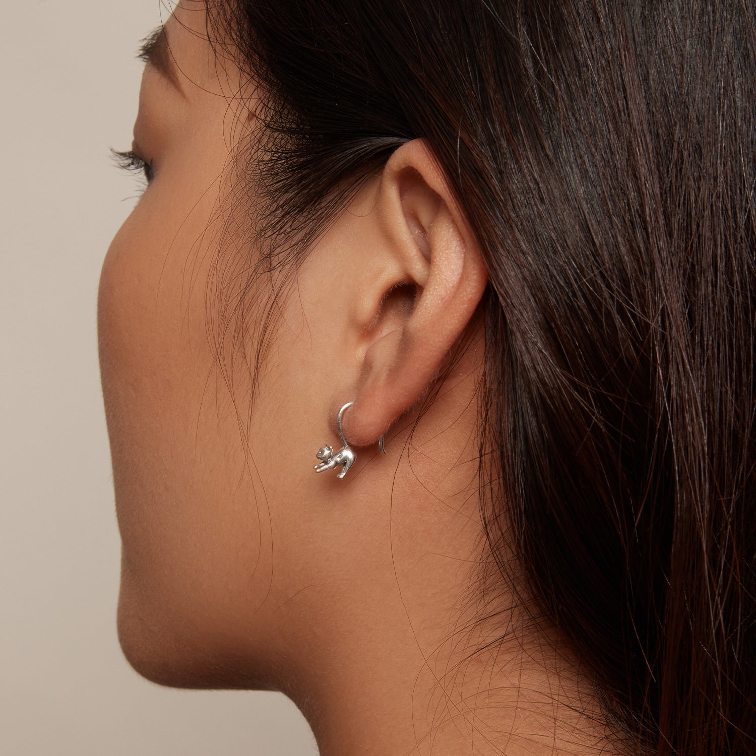S925 Oxidized Silver Earrings 17x3mm for Women  DestGlow