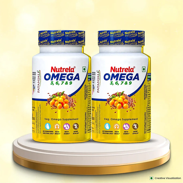 Patanjali Nutrela Organic Omega 3, 6, 7, 9 Capsules