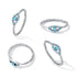 925 Sterling Silver Turquoise Adjustable Ring Size 8 for Women  DestGlow