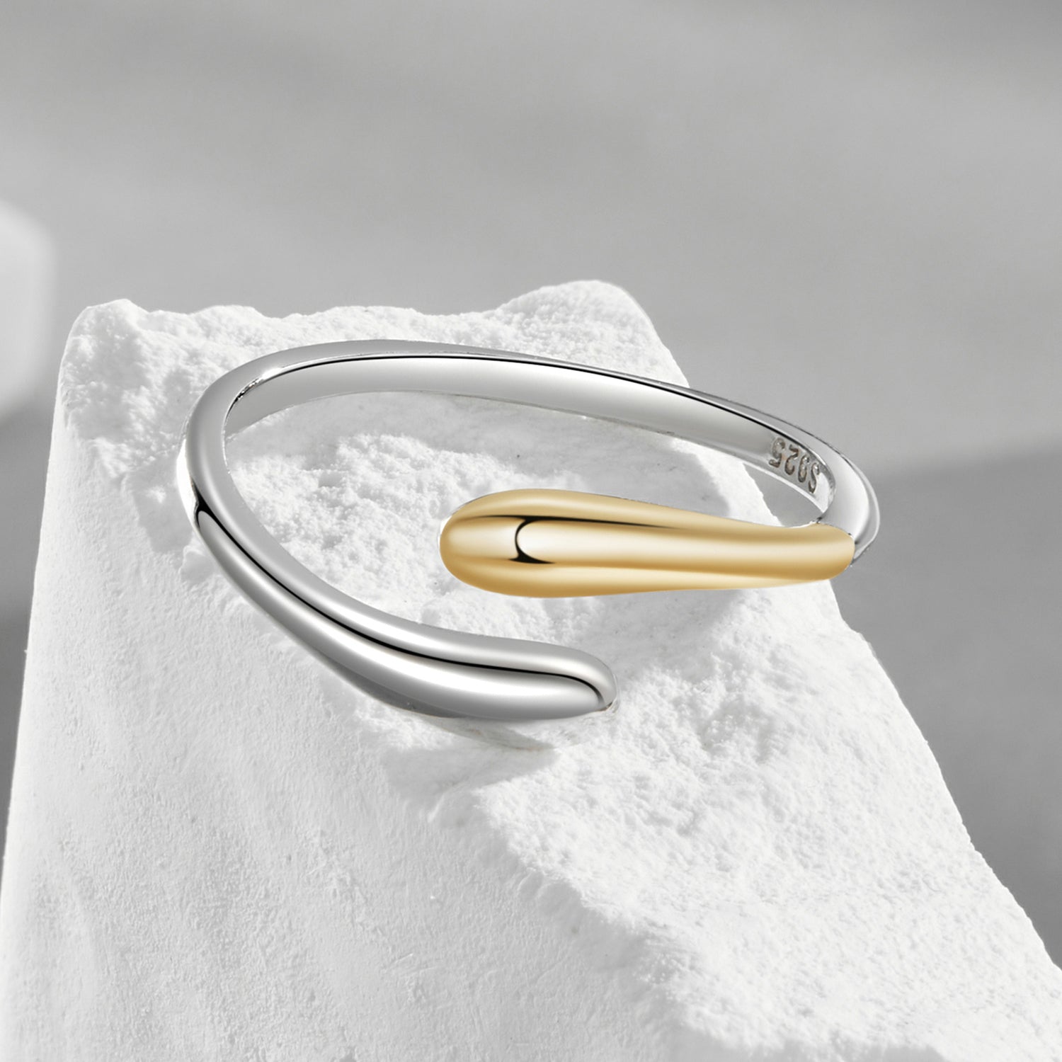 925 Sterling Silver &amp; Plated Gold &amp; Plated White Gold Rings  DestGlow