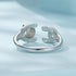 925 Sterling Silver Enamel Process Pavé Setting CZ Ring for Women  DestGlow