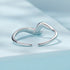 925 Sterling Silver White Gold Plated Ring for Women  DestGlow