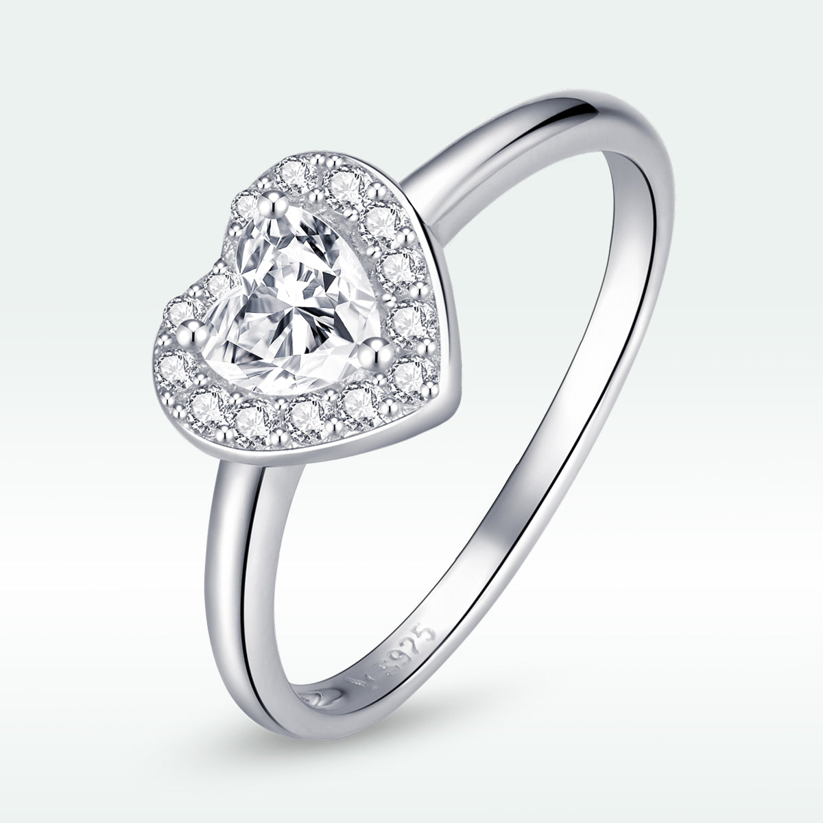 925 Sterling Silver Love CZ Ring Size 6.0 for Women  DestGlow