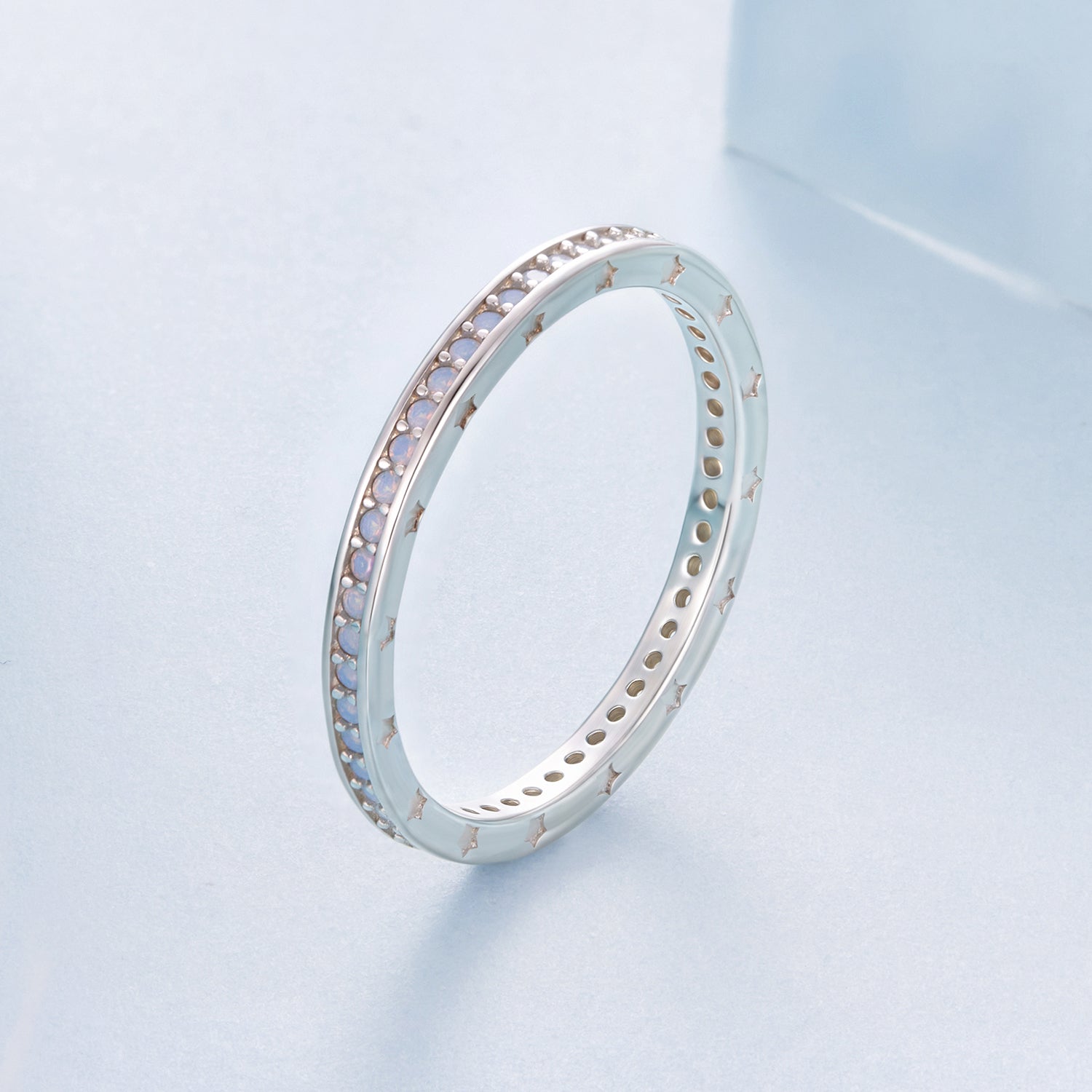 925 Sterling Silver Nano Opal Ring Size 6.0 for Women  DestGlow