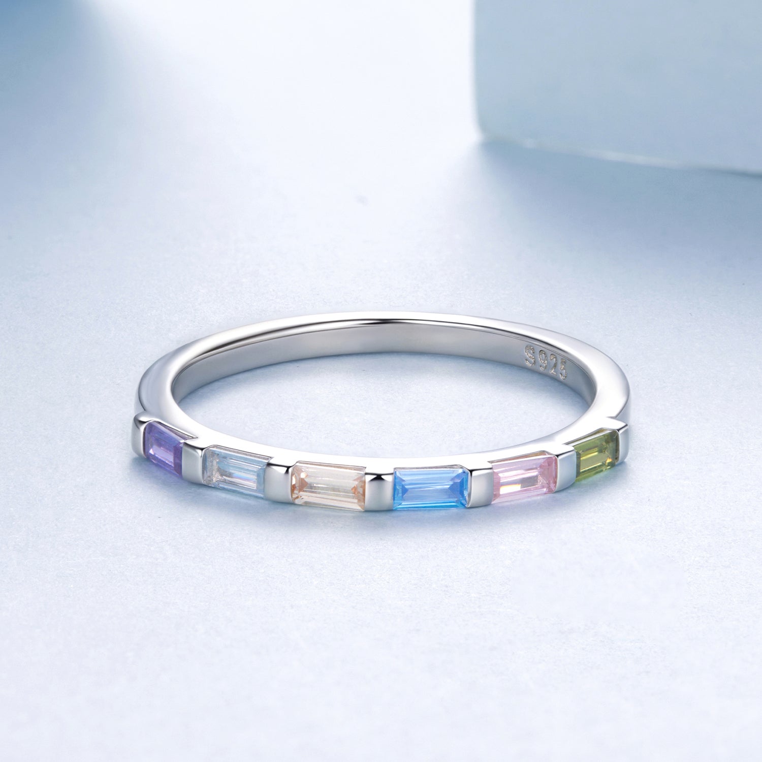 925 Sterling Silver CZ Pavé Setting Ring Size 6 for Women  DestGlow