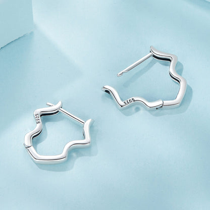 925 Sterling Silver &amp; Oxidized Silver Earrings for Women  DestGlow