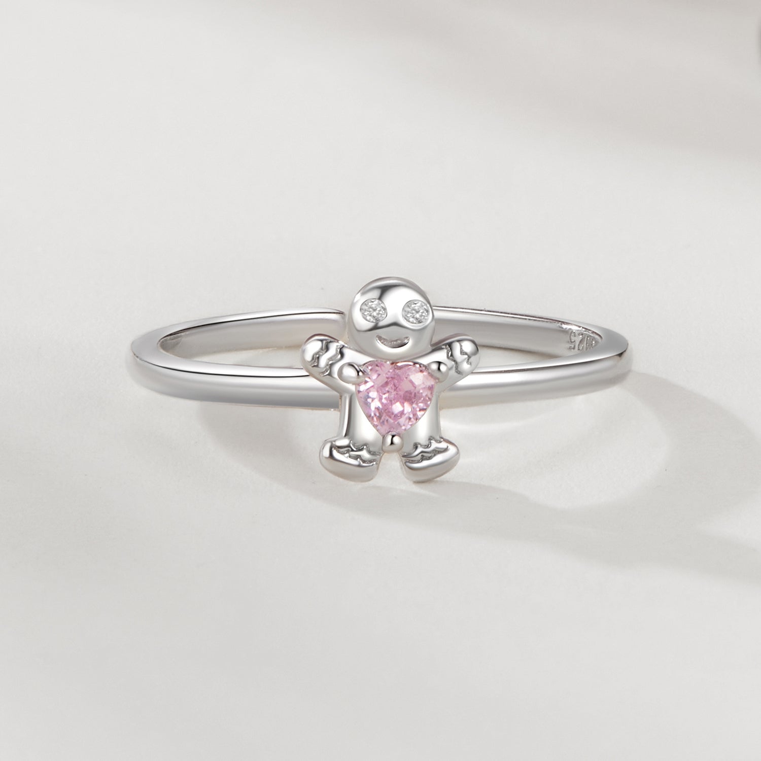 925 Sterling Silver White Gold Plated Pavé Setting CZ Ring  DestGlow