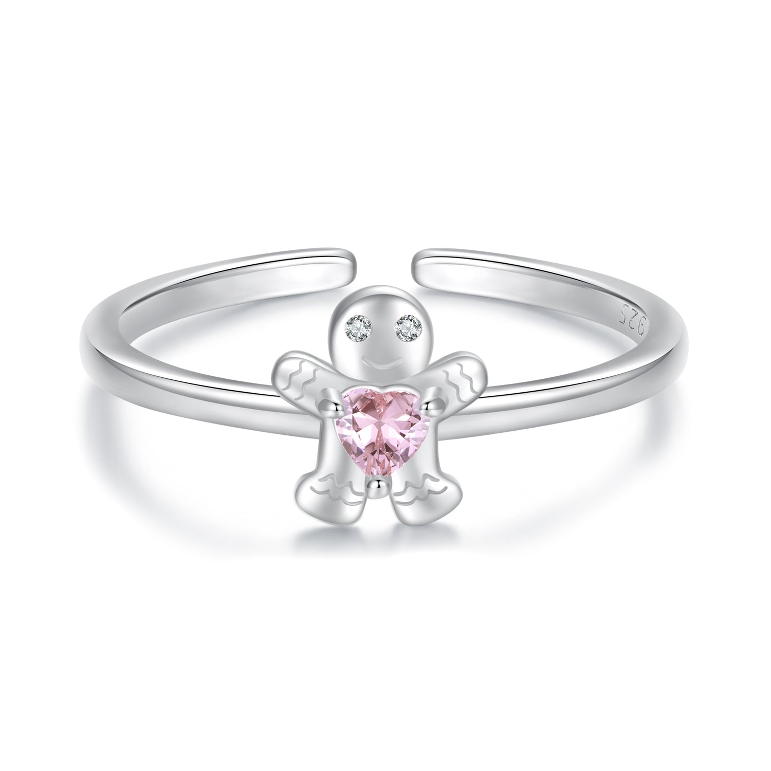 925 Sterling Silver White Gold Plated Pavé Setting CZ Ring  DestGlow