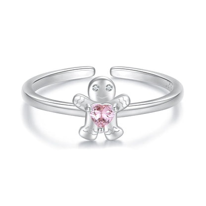 925 Sterling Silver White Gold Plated Pavé Setting CZ Ring  DestGlow