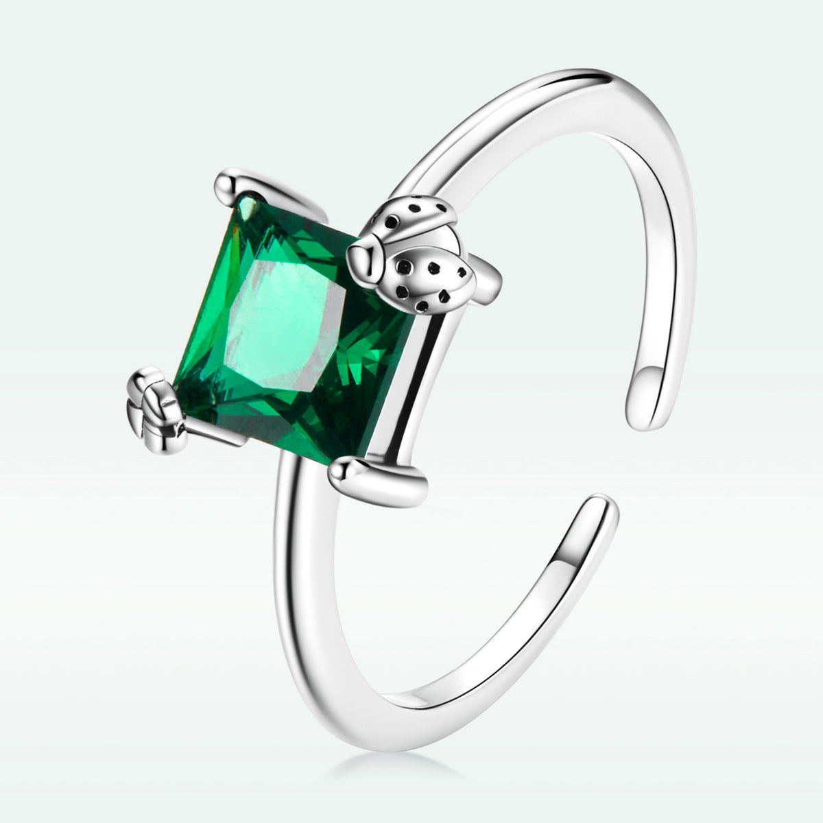 925 Sterling Silver Oxidized Pavé Setting CZ Ring for Women  DestGlow