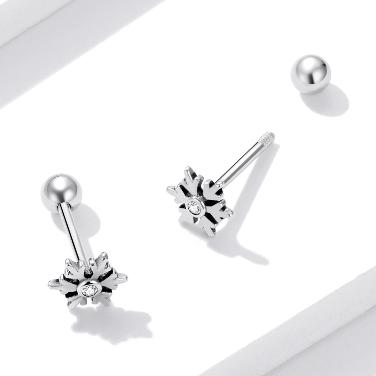925 Sterling Silver Earrings with Pavé Setting and Oxidized Finish  DestGlow