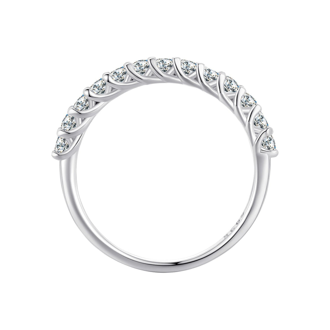 925 Sterling Silver Moissanite 0.03ct Ring Size 6A for Women  DestGlow