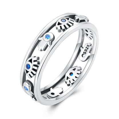 925 Sterling Silver Oxidized Silver Ring with Pavé Setting CZ, Size 6 for Women  DestGlow