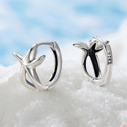 925 Sterling Silver Oxidized Silver Earrings 1.2*1.5cm for Women  DestGlow
