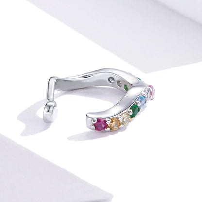 925 Sterling Silver Earrings with Pavé Set CZ, 1.6cm Length, 1.2cm Thickness, Women  DestGlow