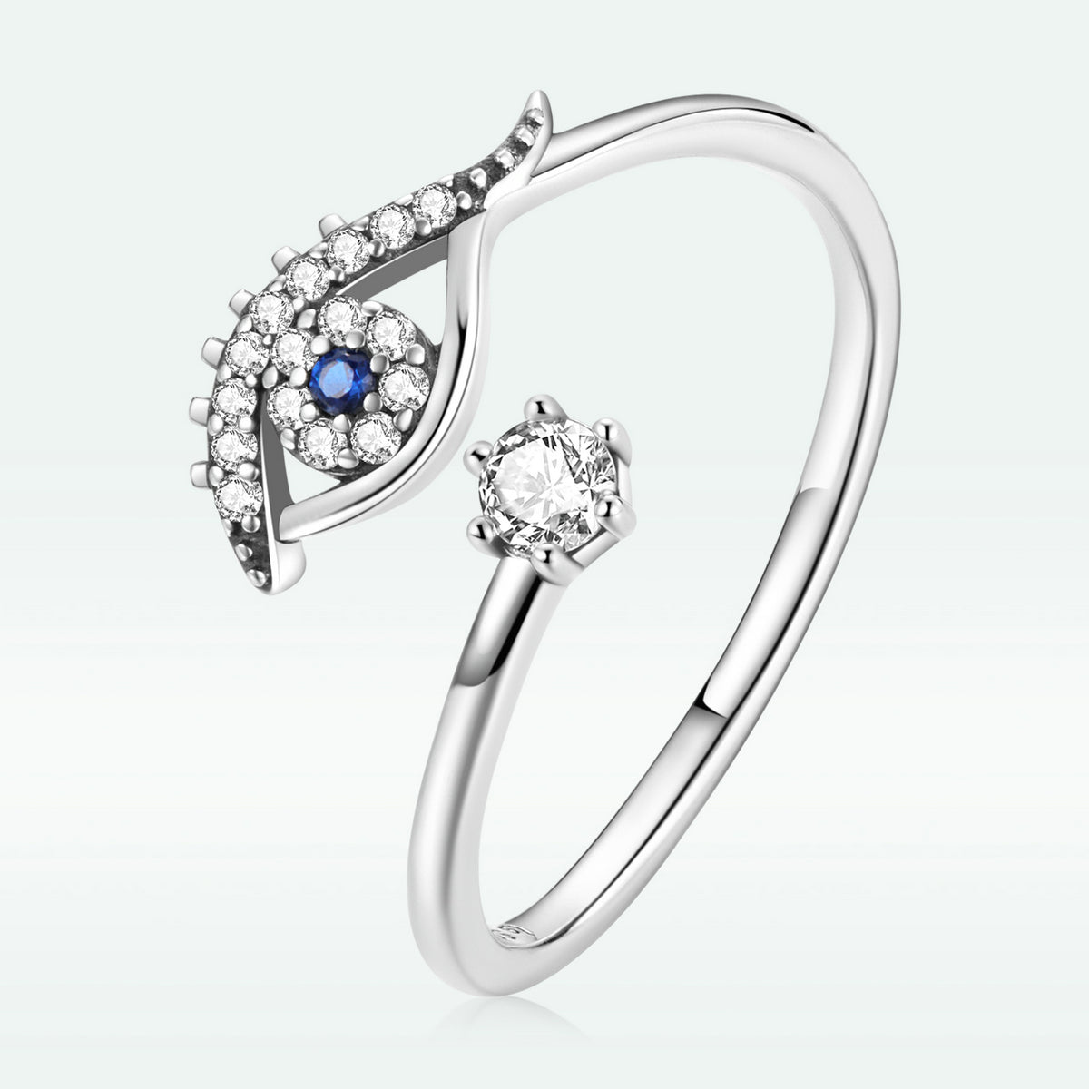 S925 Sterling Silver Pavé Set CZ Oxidized Silver Ring  DestGlow