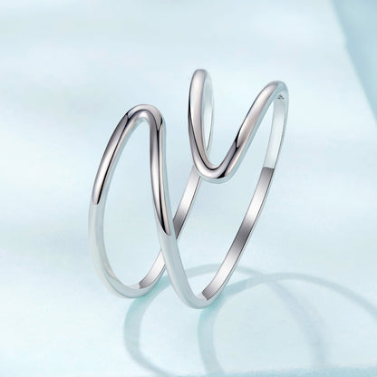 925 Sterling Silver Oxidized Silver 0.12-0.9cm Ring for Unisex  DestGlow