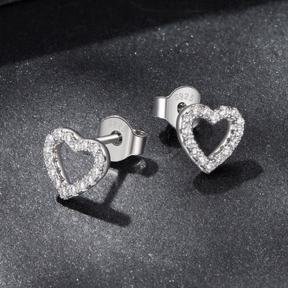 925 Sterling Silver Moissanite 0.10 Carat Earrings for Women  DestGlow