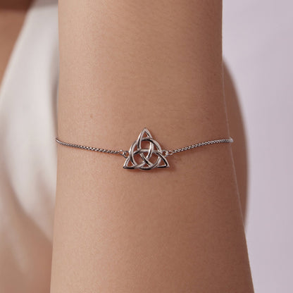 925 Sterling Silver White Gold Plated Bracelet with Length 15+6cm for Women  DestGlow