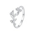 925 Sterling Silver Pave Setting CZ 1.5mm Ring  DestGlow