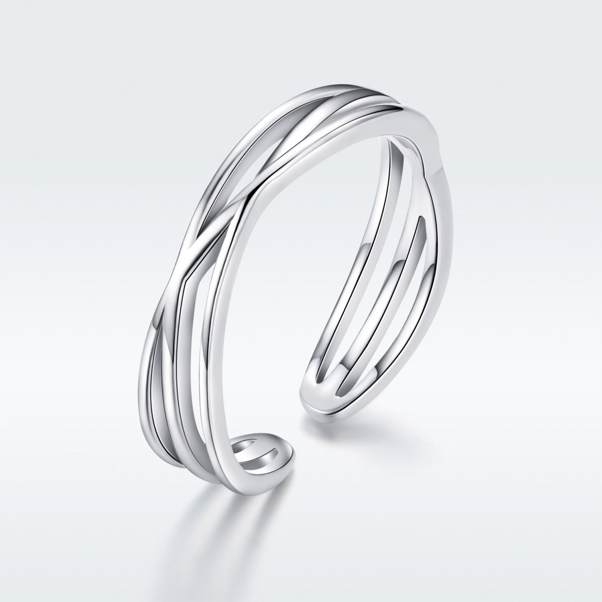 S925 Sterling Silver Ring 0.4cm Width  DestGlow