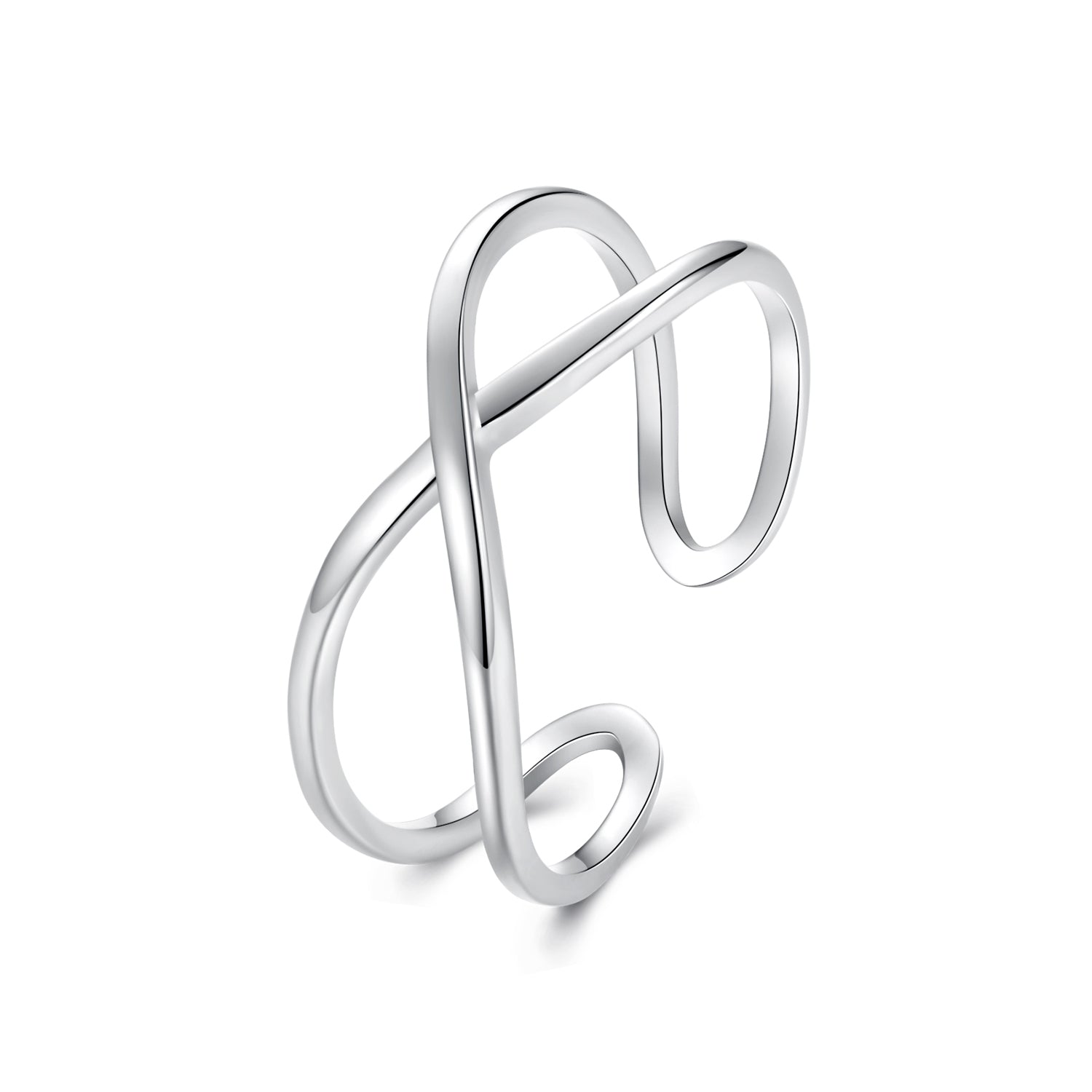 925 Sterling Silver Oxidized 0.7cm Ring for Women  DestGlow