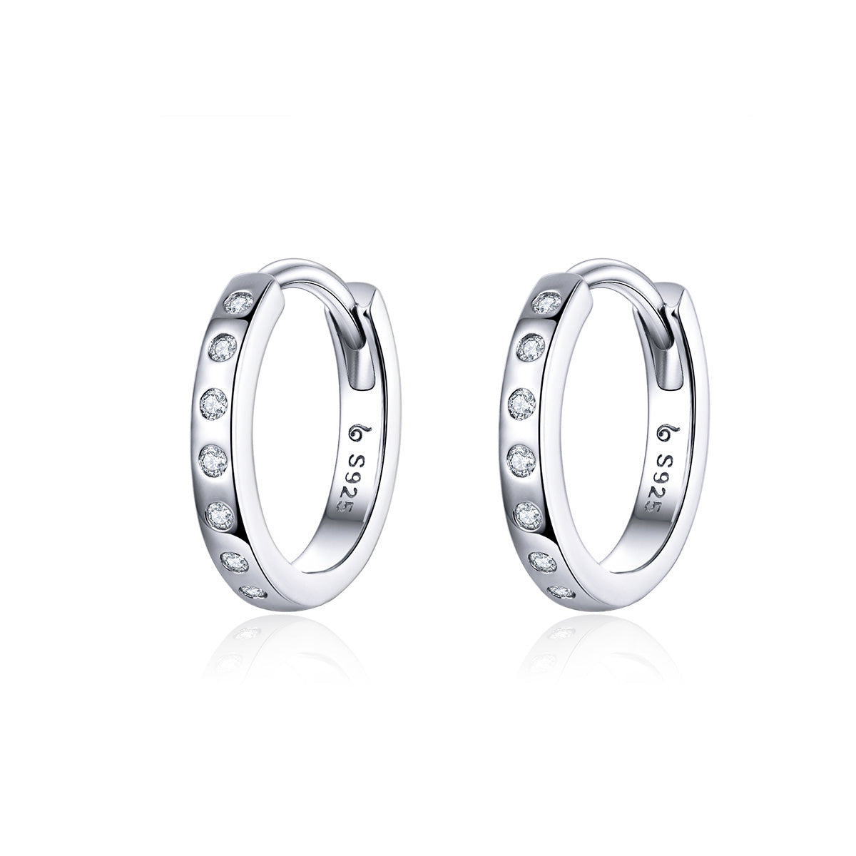 925 Sterling Silver Earrings with Pavé Setting CZ for Women  DestGlow