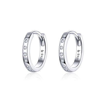 925 Sterling Silver Earrings with Pavé Setting CZ for Women  DestGlow