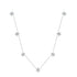 925 Sterling Silver Moissanite 0.25 Carat Necklace with Pavé Setting for Women  DestGlow