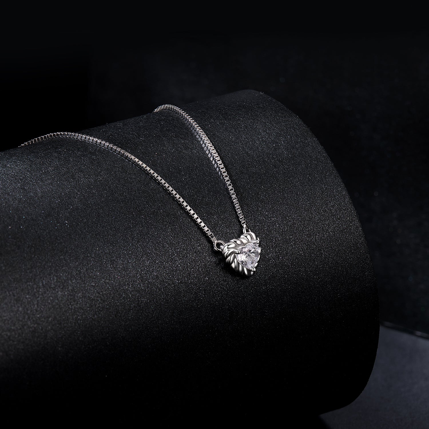 925 Sterling Silver 4mm 0.245ct Moissanite Necklace for Women  DestGlow