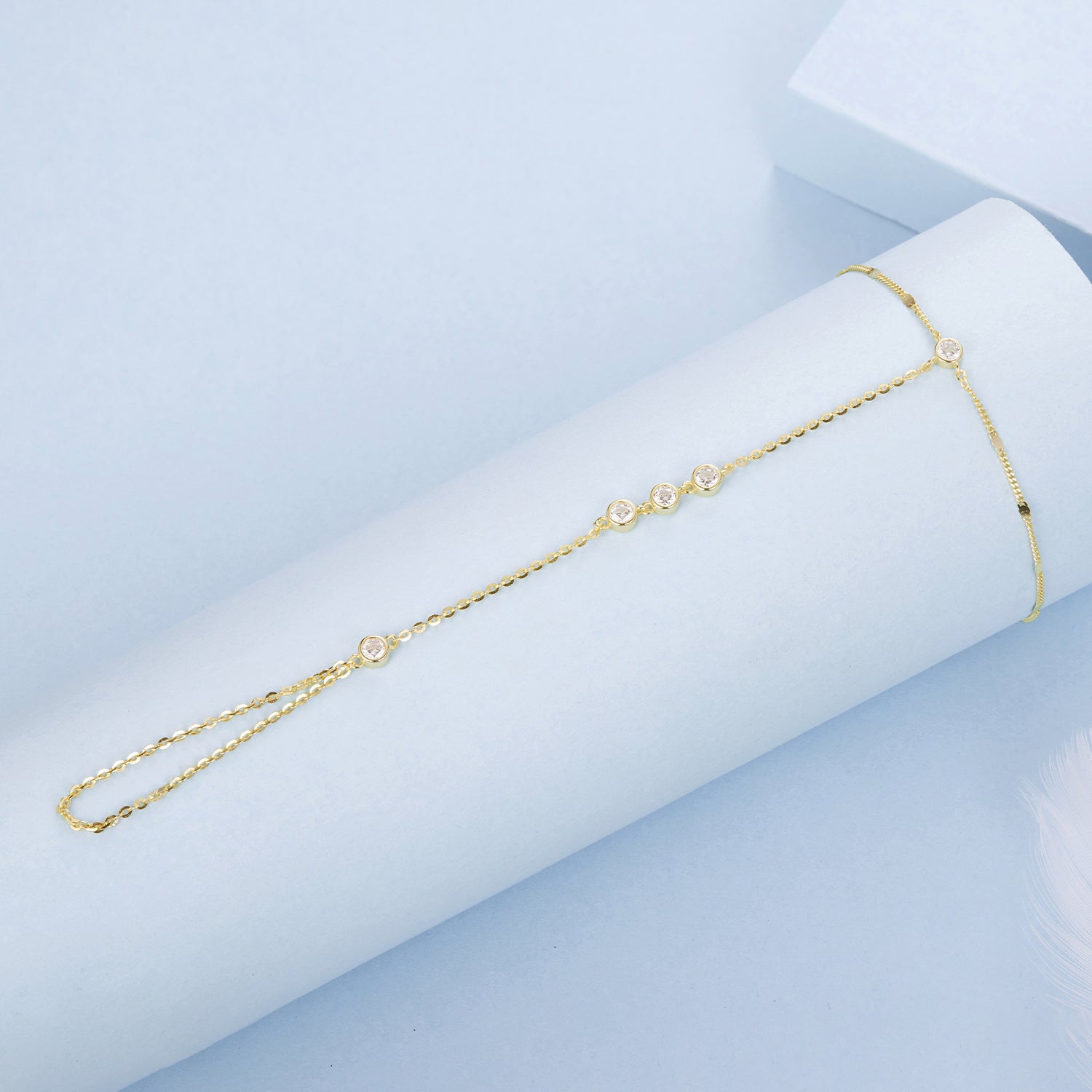 925 Sterling Silver White Gold Plated Adjustable Bracelet for Women  DestGlow