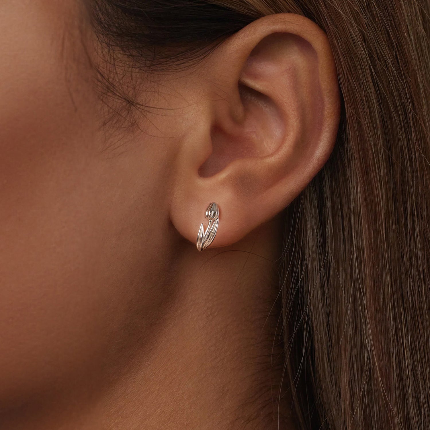 925 Sterling Silver White Gold Plated Earrings for Women  DestGlow
