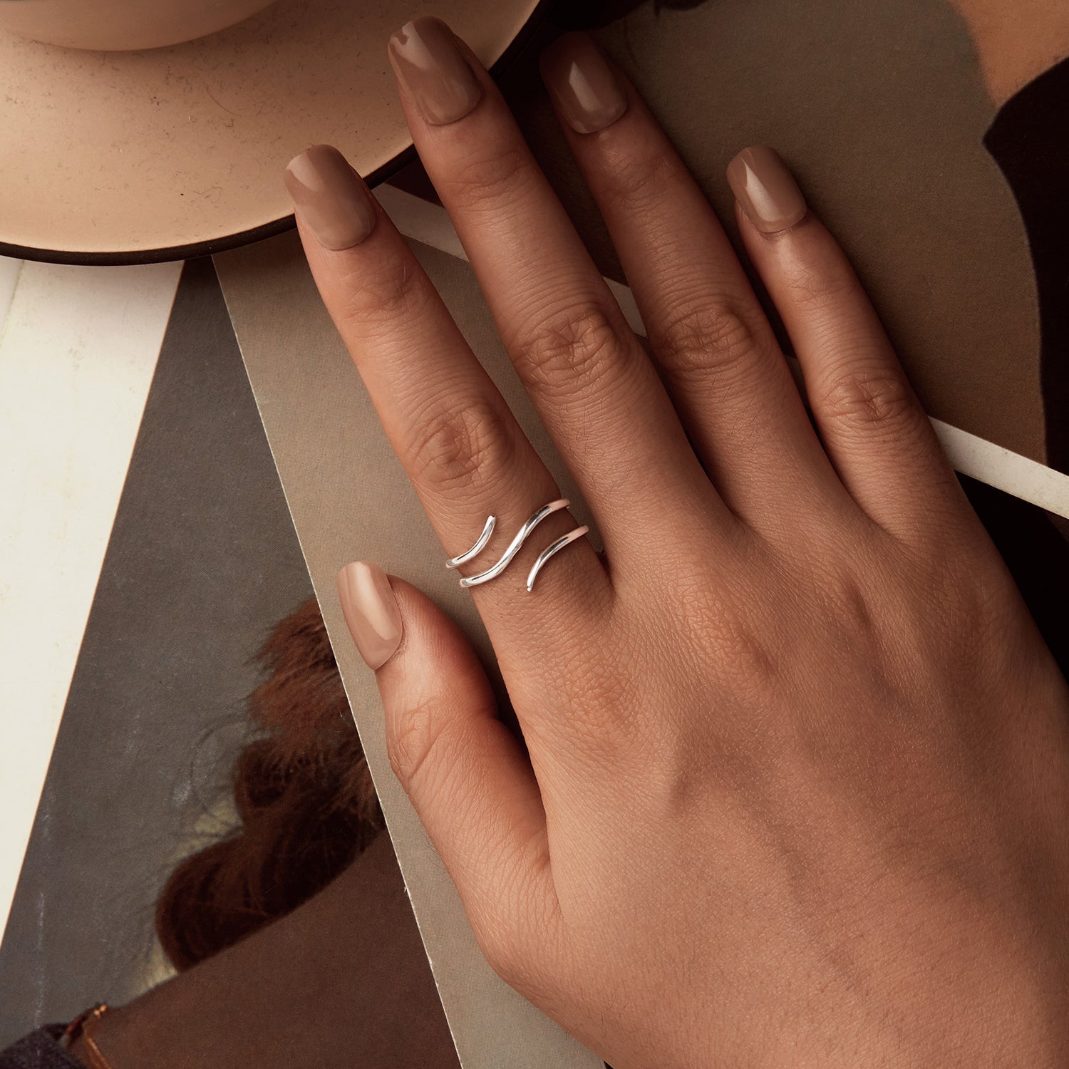 925 Sterling Silver Oxidized Silver Adjustable Ring for Men  DestGlow